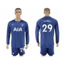 Tottenham Hotspur #29 Winks Away Long Sleeves Soccer Club Jersey