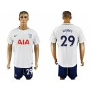 Tottenham Hotspur #29 Winks White Blue Soccer Club Jersey