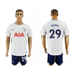 Tottenham Hotspur #29 Winks White Blue Soccer Club Jersey