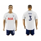 Tottenham Hotspur #3 Rose White Blue Soccer Club Jersey