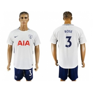 Tottenham Hotspur #3 Rose White Blue Soccer Club Jersey