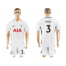 Tottenham Hotspur #3 Rose White Home Soccer Club Jersey