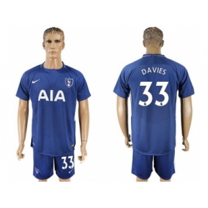 Tottenham Hotspur #33 Davies Away Soccer Club Jersey