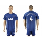 Tottenham Hotspur #4 Alderweireld Away Soccer Club Jersey