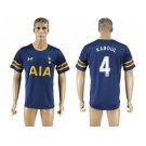 Tottenham Hotspur #4 Kaboul Away Soccer Club Jersey1