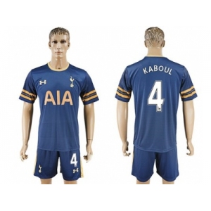 Tottenham Hotspur #4 Kaboul Away Soccer Club Jersey