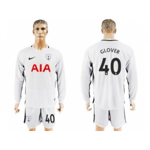 Tottenham Hotspur #40 Glover Home Long Sleeves Soccer Club Jersey