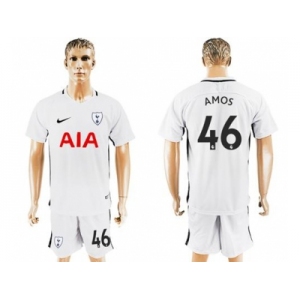 Tottenham Hotspur #46 Amos White Home Soccer Club Jersey