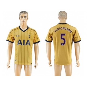 Tottenham Hotspur #5 Vertonghen Sec Away Soccer Club Jersey