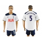 Tottenham Hotspur #5 Vertonghen White Home Soccer Club Jersey2