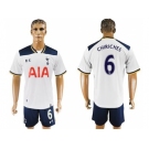 Tottenham Hotspur #6 Chiriches White Home Soccer Club Jersey1