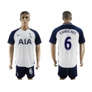 Tottenham Hotspur #6 Chiriches White Home Soccer Club Jersey