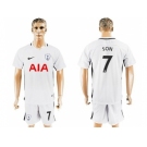 Tottenham Hotspur #7 Son White Home Soccer Club Jersey