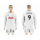 Tottenham Hotspur #9 Janssen Home Long Sleeves Soccer Club Jersey