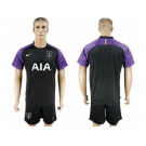 Tottenham Hotspur Blank Black Goalkeeper Soccer Club Jersey