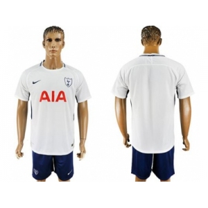 Tottenham Hotspur Blank White Blue Soccer Club Jersey