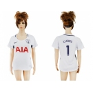 Women's Tottenham Hotspur #1 LLORIS Home Soccer Club Jersey