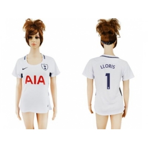 Women's Tottenham Hotspur #1 LLORIS Home Soccer Club Jersey