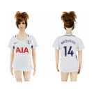 Women's Tottenham Hotspur #14 Nkoudou Home Soccer Club Jersey