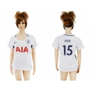 Women's Tottenham Hotspur #15 Dier Home Soccer Club Jersey