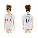 Women's Tottenham Hotspur #17 Sissoko Home Soccer Club Jersey