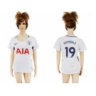 Women's Tottenham Hotspur #19 Dembele Home Soccer Club Jersey
