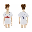 Women's Tottenham Hotspur #2 Walker Home Soccer Club Jersey