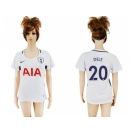 Women's Tottenham Hotspur #20 Dele Home Soccer Club Jersey
