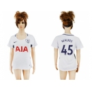 Women's Tottenham Hotspur #45 Walkes Home Soccer Club Jersey