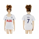 Women's Tottenham Hotspur #7 Son Home Soccer Club Jersey