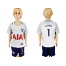 Tottenham Hotspur #1 LLORIS Home Kid Soccer Club Jersey