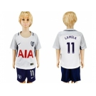 Tottenham Hotspur #11 Lamela Home Kid Soccer Club Jersey