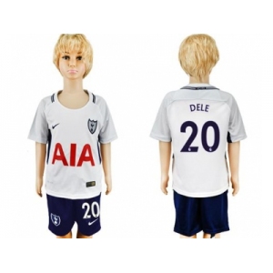 Tottenham Hotspur #20 Dele Home Kid Soccer Club Jersey