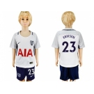 Tottenham Hotspur #23 Eriksen Home Kid Soccer Club Jersey