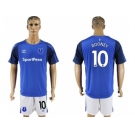 Everton #10 Rooney Home Soccer Club Jersey