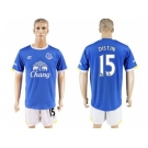 Everton #15 Distin Home Soccer Club Jersey