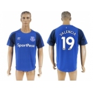 Everton #19 Valencia Home Soccer Club Jersey1