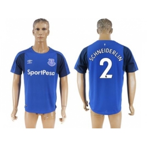 Everton #2 Schneiderlin Home Soccer Club Jersey1