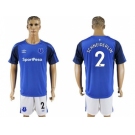 Everton #2 Schneiderlin Home Soccer Club Jersey