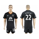 Everton #22 Pienaar Away Soccer Club Jersey