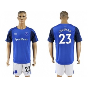 Everton #23 Coleman Home Soccer Club Jersey