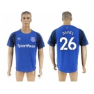 Everton #26 Davies Home Soccer Club Jersey1