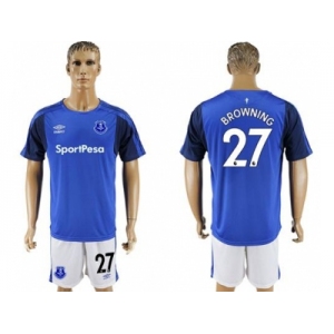 Everton #27 Browning Home Soccer Club Jersey