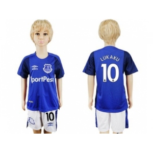 Everton #10 Lukaku Home Kid Soccer Club Jersey