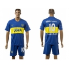 Boca Juniors #10 Carlitos Home Soccer Club Jersey3