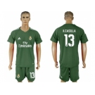 Real Madrid #13 K.Casilla Green Goalkeeper Soccer Club Jersey