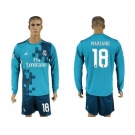 Real Madrid #18 Mariano Sec Away Long Sleeves Soccer Club Jersey