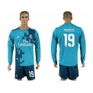 Real Madrid #19 Modric Sec Away Long Sleeves Soccer Club Jersey