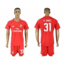 Real Madrid #31 R.Yanez Red Goalkeeper Soccer Club Jersey