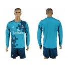 Real Madrid Blank Sec Away Long Sleeves Soccer Club Jersey